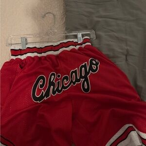 Chicago Kids Red Basketball Shorts
